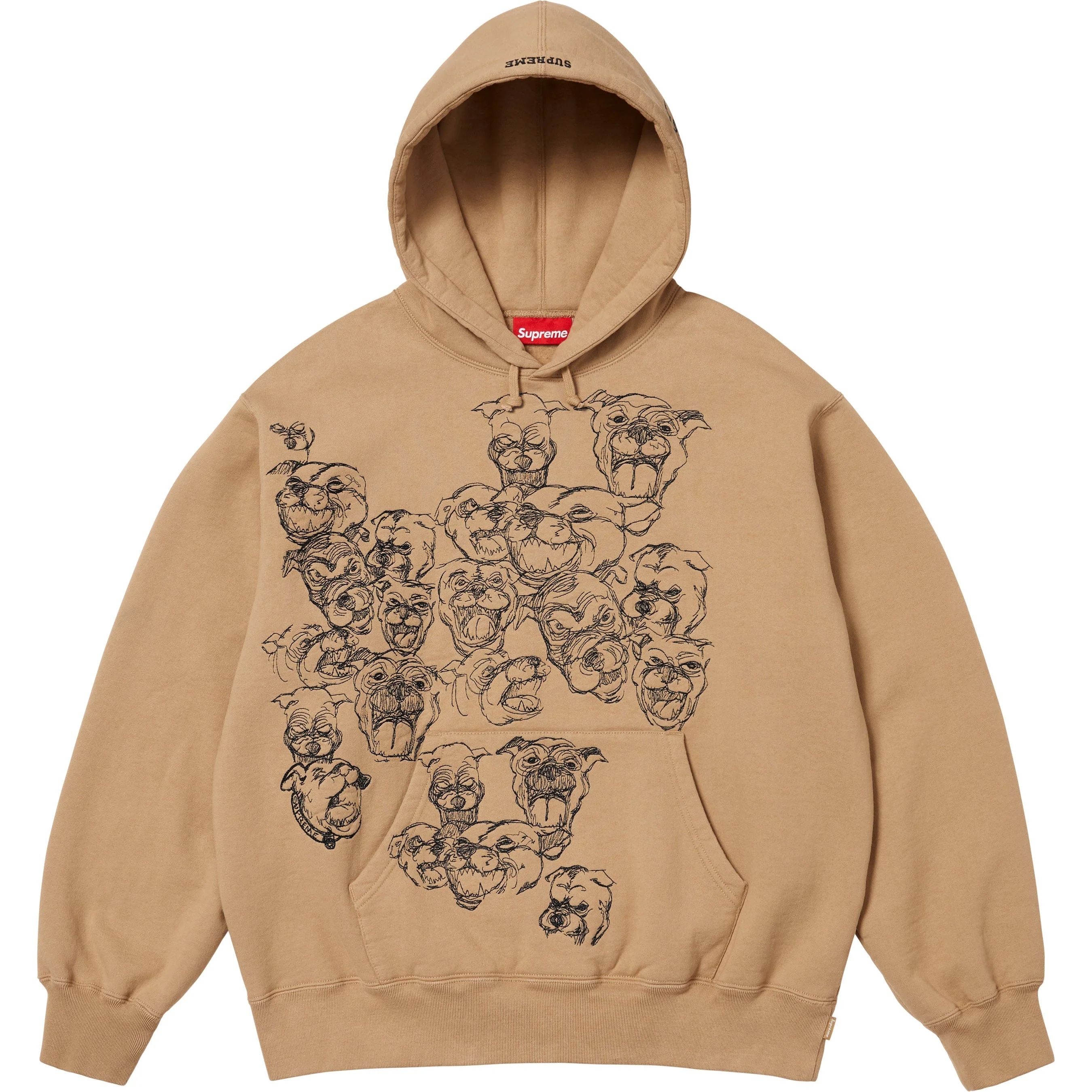 Pitbulls Embroidered Hooded Sweatshirt view 2